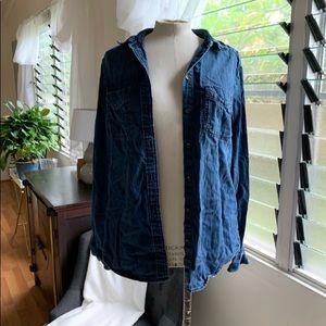 denim button down // jacket